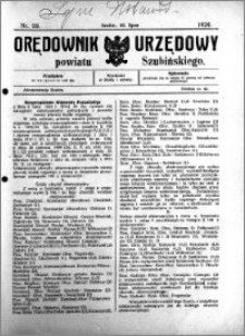 Orędownik Urzędowy powiatu Szubińskiego 1924.07.30 R.5 nr 59