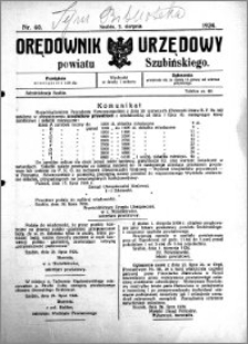 Orędownik Urzędowy powiatu Szubińskiego 1924.08.02 R.5 nr 60