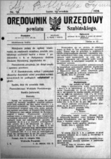 Orędownik Urzędowy powiatu Szubińskiego 1924.09.13 R.5 nr 70