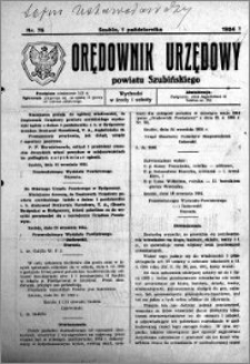 Orędownik Urzędowy powiatu Szubińskiego 1924.10.01 R.5 nr 75