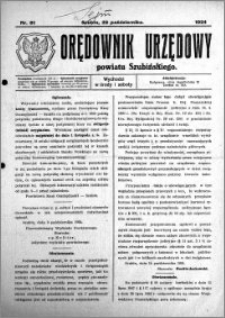 Orędownik Urzędowy powiatu Szubińskiego 1924.10.22 R.5 nr 81