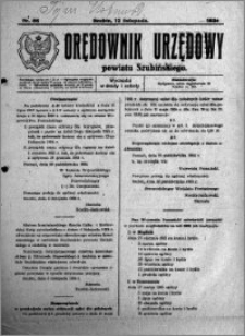 Orędownik Urzędowy powiatu Szubińskiego 1924.11.12 R.5 nr 86