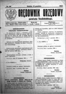 Orędownik Urzędowy powiatu Szubińskiego 1924.12.13 R.5 nr 92