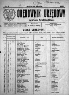 Orędownik Urzędowy powiatu Szubińskiego 1925.01.14 R.6 nr 3