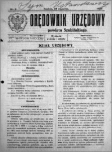 Orędownik Urzędowy powiatu Szubińskiego 1925.01.28 R.6 nr 5