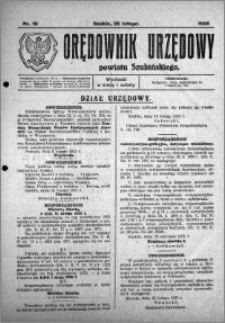 Orędownik Urzędowy powiatu Szubińskiego 1925.02.25 R.6 nr 10