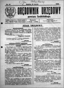 Orędownik Urzędowy powiatu Szubińskiego 1925.03.11 R.6 nr 12