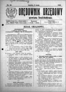 Orędownik Urzędowy powiatu Szubińskiego 1925.05.02 R.6 nr 24