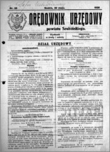 Orędownik Urzędowy powiatu Szubińskiego 1925.05.20 R.6 nr 28