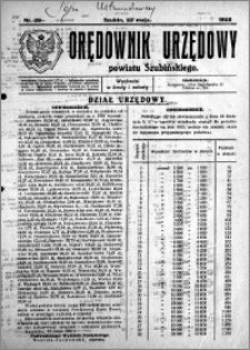 Orędownik Urzędowy powiatu Szubińskiego 1925.05.23 R.6 nr 29