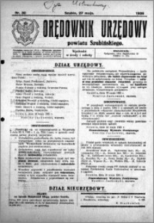 Orędownik Urzędowy powiatu Szubińskiego 1925.05.27 R.6 nr 30