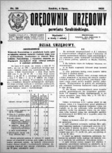 Orędownik Urzędowy powiatu Szubińskiego 1925.07.04 R.6 nr 38