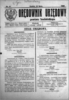 Orędownik Urzędowy powiatu Szubińskiego 1925.07.15 R.6 nr 41