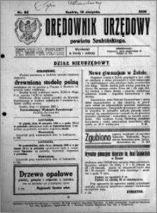 Orędownik Urzędowy powiatu Szubińskiego 1925.08.19 R.6 nr 50