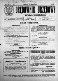 Orędownik Urzędowy powiatu Szubińskiego 1925.08.26 R.6 nr 52