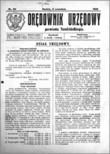 Orędownik Urzędowy powiatu Szubińskiego 1925.09.02 R.6 nr 53