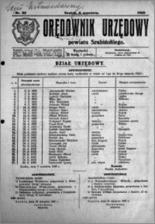 Orędownik Urzędowy powiatu Szubińskiego 1925.09.09 R.6 nr 55