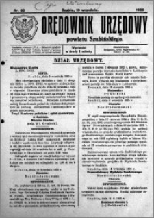 Orędownik Urzędowy powiatu Szubińskiego 1925.09.19 R.6 nr 58