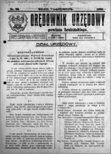 Orędownik Urzędowy powiatu Szubińskiego 1925.10.07 R.6 nr 63