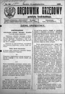Orędownik Urzędowy powiatu Szubińskiego 1925.10.10 R.6 nr 64