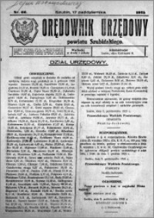 Orędownik Urzędowy powiatu Szubińskiego 1925.10.17 R.6 nr 66