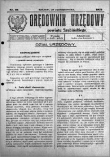 Orędownik Urzędowy powiatu Szubińskiego 1925.10.21 R.6 nr 67