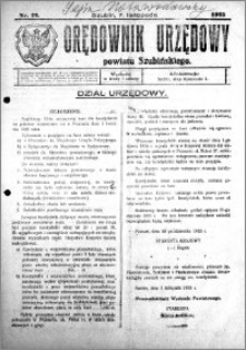 Orędownik Urzędowy powiatu Szubińskiego 1925.11.07 R.6 nr 72