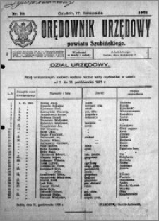 Orędownik Urzędowy powiatu Szubińskiego 1925.11.17 R.6 nr 75