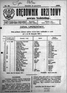 Orędownik Urzędowy powiatu Szubińskiego 1925.12.09 R.6 nr 81
