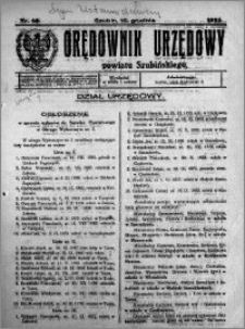 Orędownik Urzędowy powiatu Szubińskiego 1925.12.16 R.6 nr 83