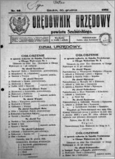 Orędownik Urzędowy powiatu Szubińskiego 1925.12.30 R.6 nr 86