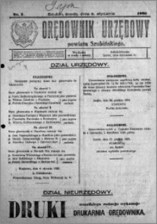 Orędownik Urzędowy powiatu Szubińskiego 1926.01.06 R.7 nr 2