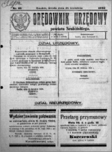 Orędownik Urzędowy powiatu Szubińskiego 1926.04.21 R.7 nr 32
