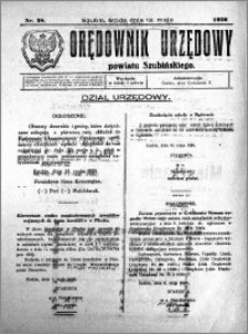 Orędownik Urzędowy powiatu Szubińskiego 1926.05.12 R.7 nr 38