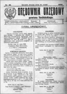 Orędownik Urzędowy powiatu Szubińskiego 1926.05.19 R.7 nr 40