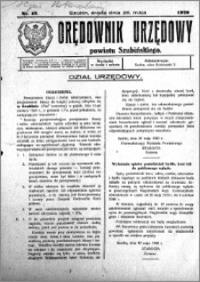 Orędownik Urzędowy powiatu Szubińskiego 1926.05.26 R.7 nr 42