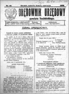 Orędownik Urzędowy powiatu Szubińskiego 1926.06.05 R.7 nr 45