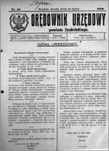 Orędownik Urzędowy powiatu Szubińskiego 1926.07.14 R.7 nr 56