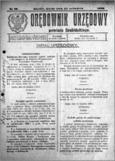 Orędownik Urzędowy powiatu Szubińskiego 1926.09.22 R.7 nr 76