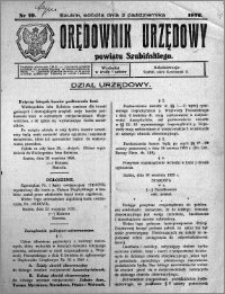 Orędownik Urzędowy powiatu Szubińskiego 1926.10.02 R.7 nr 79