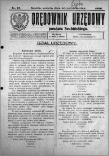 Orędownik Urzędowy powiatu Szubińskiego 1926.10.30 R.7 nr 87