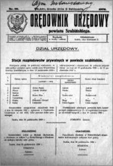 Orędownik Urzędowy powiatu Szubińskiego 1926.11.03 R.7 nr 88