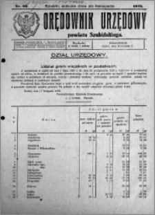 Orędownik Urzędowy powiatu Szubińskiego 1926.11.20 R.7 nr 93