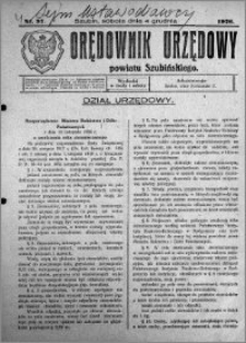 Orędownik Urzędowy powiatu Szubińskiego 1926.12.04 R.7 nr 97