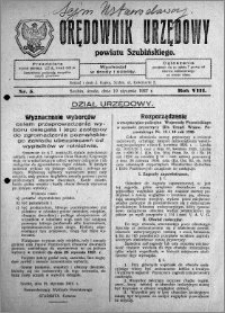 Orędownik Urzędowy powiatu Szubińskiego 1927.01.19 R.8 nr 5