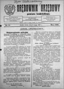 Orędownik Urzędowy powiatu Szubińskiego 1927.02.09 R.8 nr 11