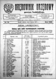 Orędownik Urzędowy powiatu Szubińskiego 1927.03.05 R.8 nr 18