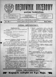Orędownik Urzędowy powiatu Szubińskiego 1927.04.09 R.8 nr 28