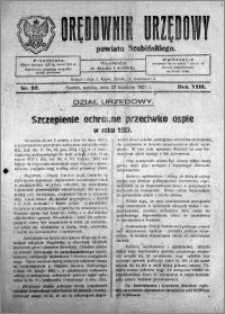 Orędownik Urzędowy powiatu Szubińskiego 1927.04.23 R.8 nr 32