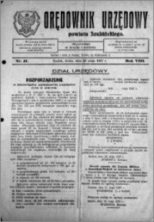 Orędownik Urzędowy powiatu Szubińskiego 1927.05.25 R.8 nr 41